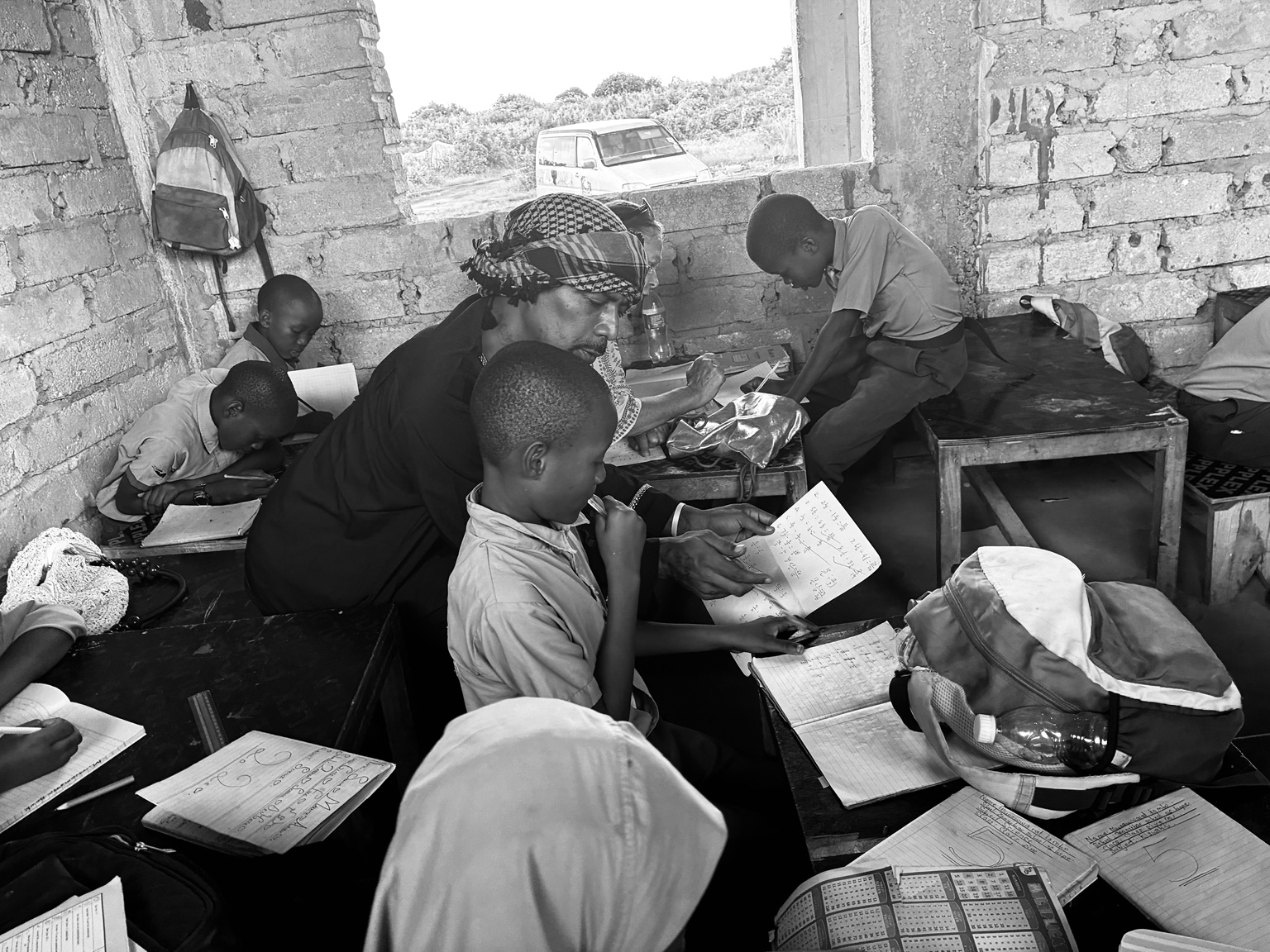 Classroom outreach in Zanzibar